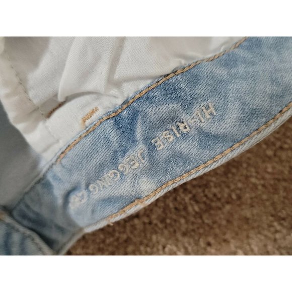 American Eagle Distressed High Rise Jegging Crop Size Plus 24 NWOT - Picture 5 of 7